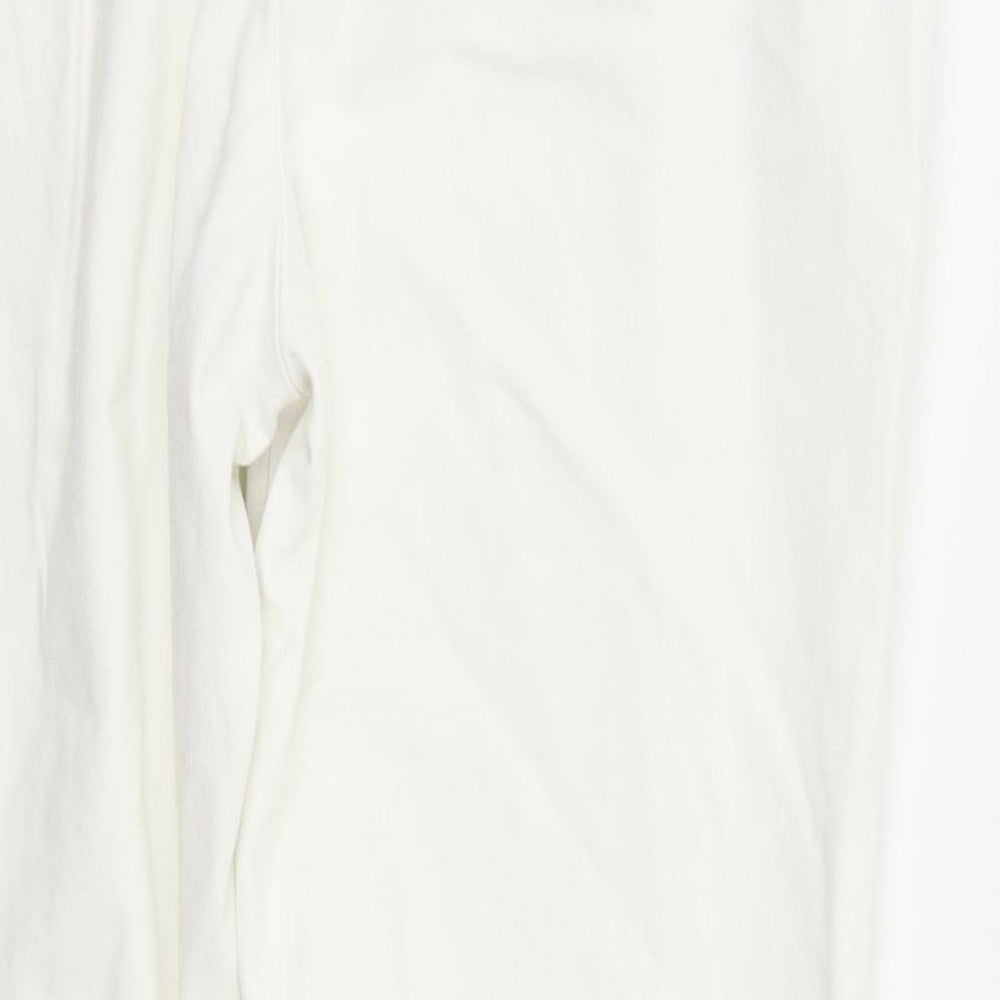 NEXT Womens White   Skinny Jeans Size 12 L25 in