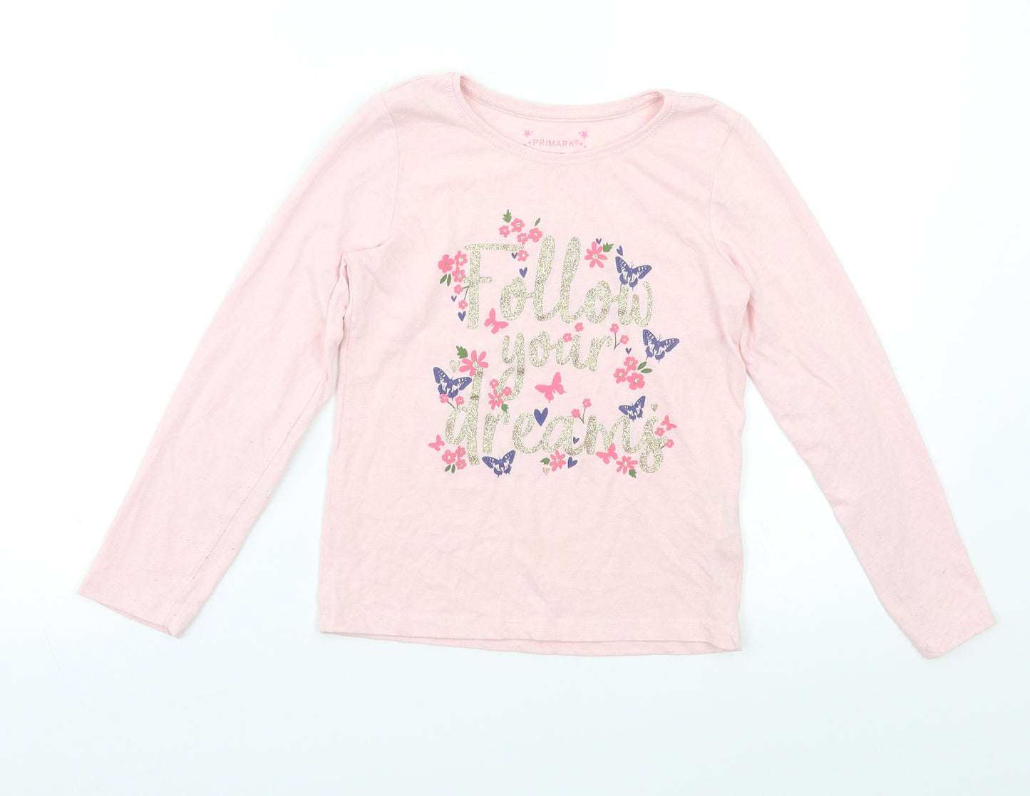 Primark Girls Pink   Top Pyjama Top Size 6-7 Years