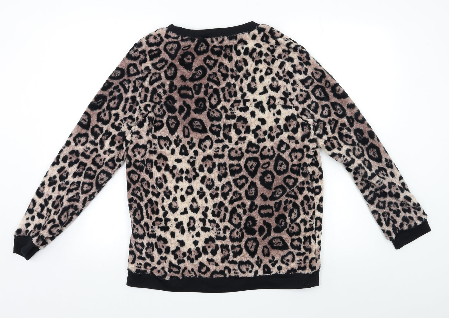 Primark Womens Brown Animal Print  Kimono Pyjama Top Size M