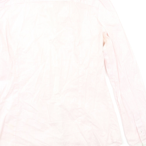 RESERVED Womens Pink Striped  Basic Button-Up Size 12