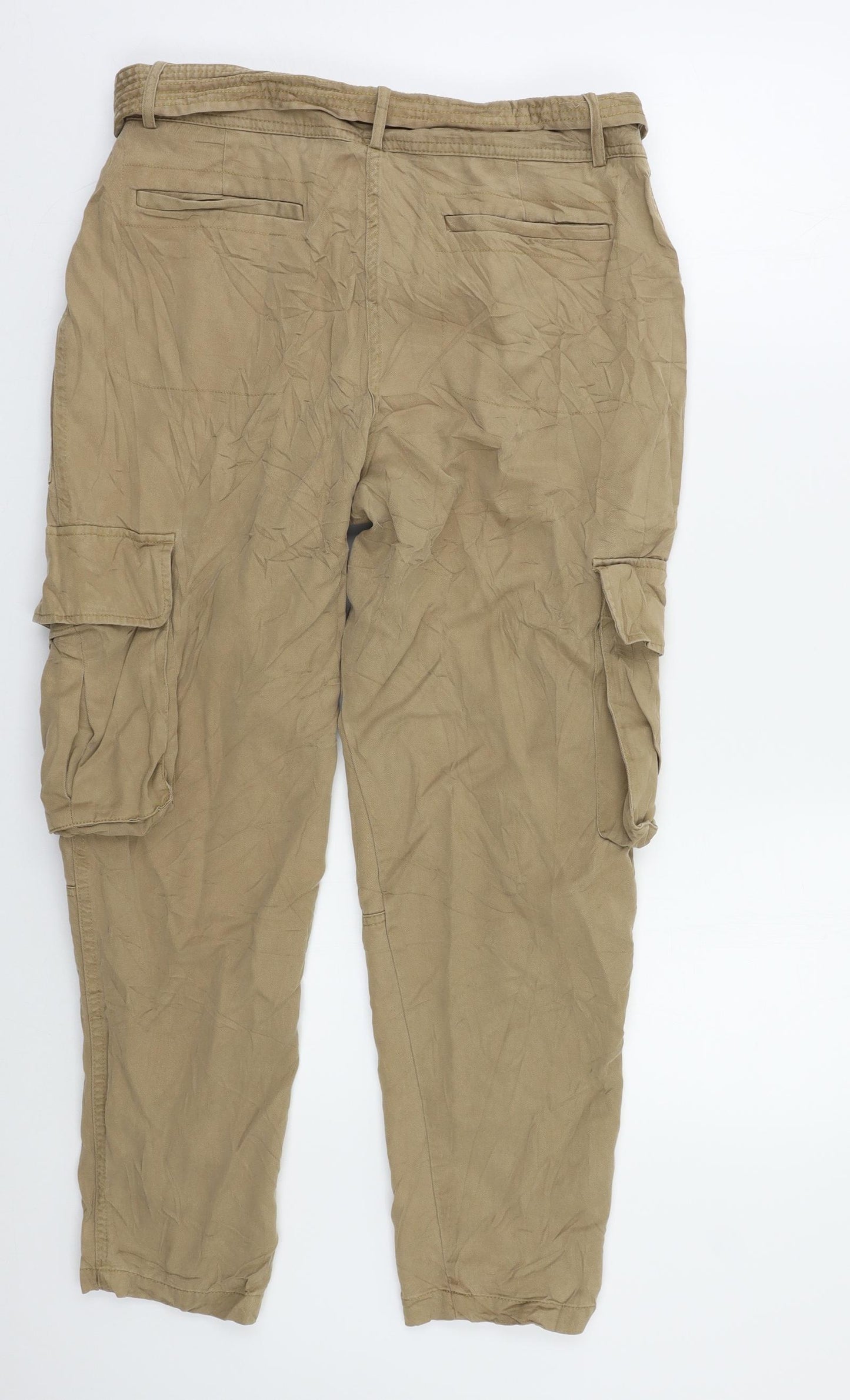 Autograph Womens Beige   Trousers  Size 12 L26 in