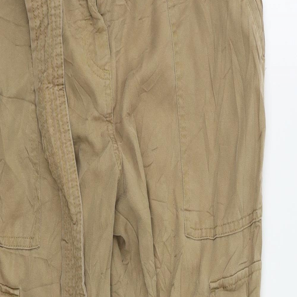 Autograph Womens Beige   Trousers  Size 12 L26 in