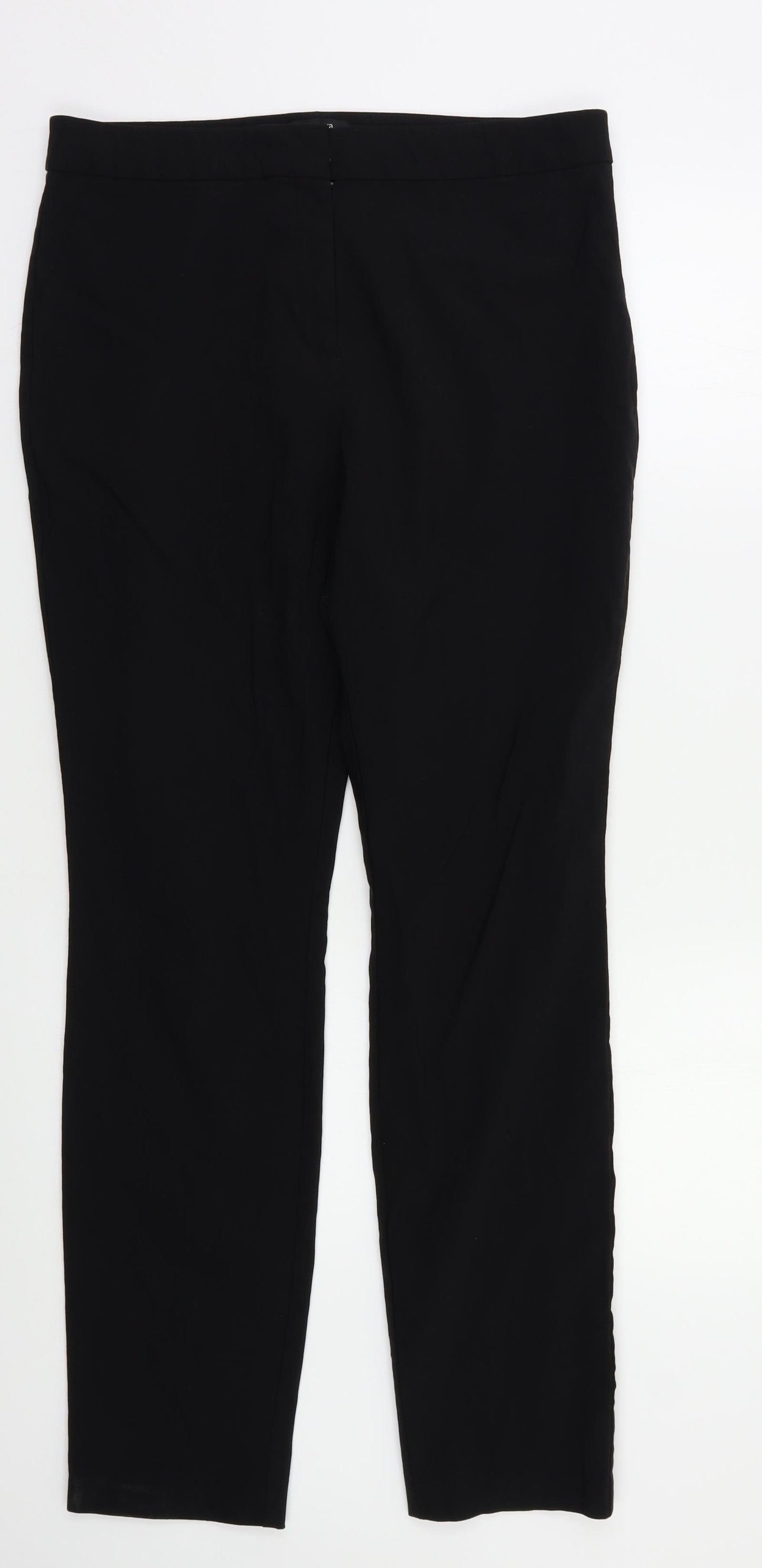 Papaya Womens Black   Trousers  Size 16 L28 in
