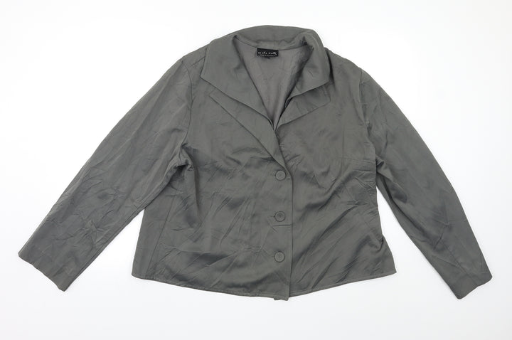 Nicola Waite Womens Green Jacket Blazer Size L