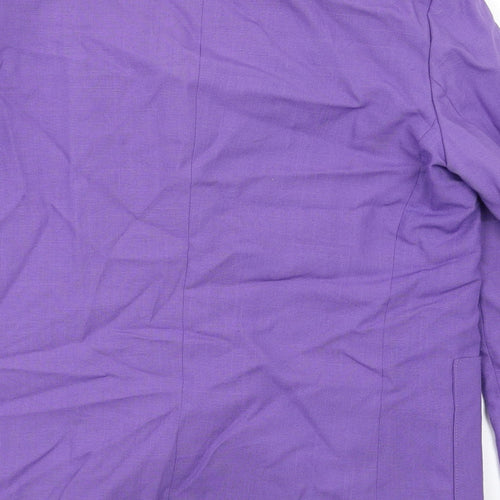 Plus Womens Purple   Pea Coat Blazer Size L