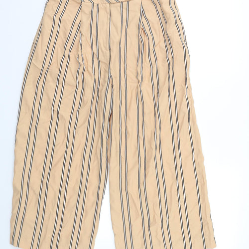 Prew Womens Multicoloured Striped  Cropped Trousers Size 12 L21 in