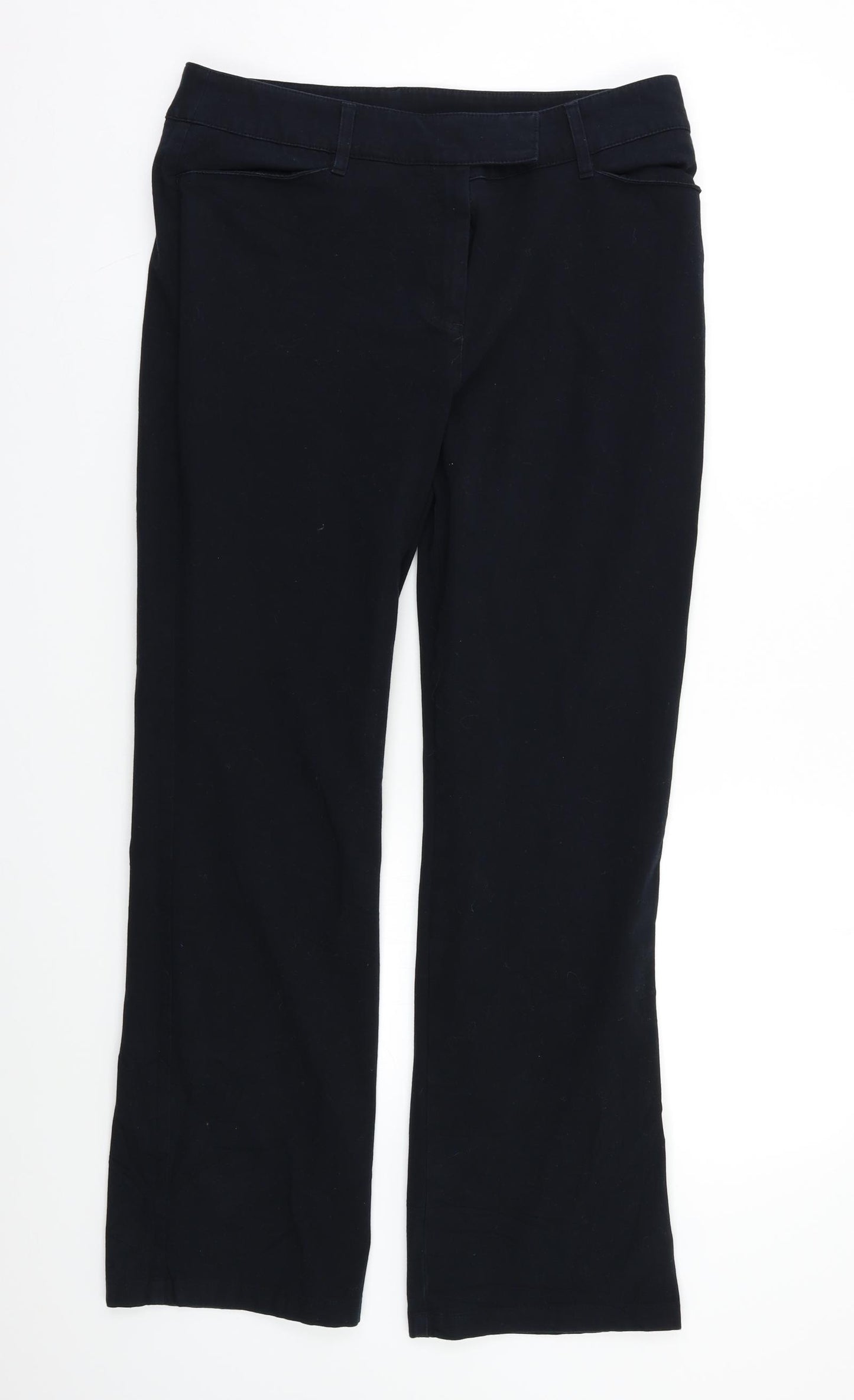 M&S Womens Black   Bootcut Jeans Size 14 L26 in