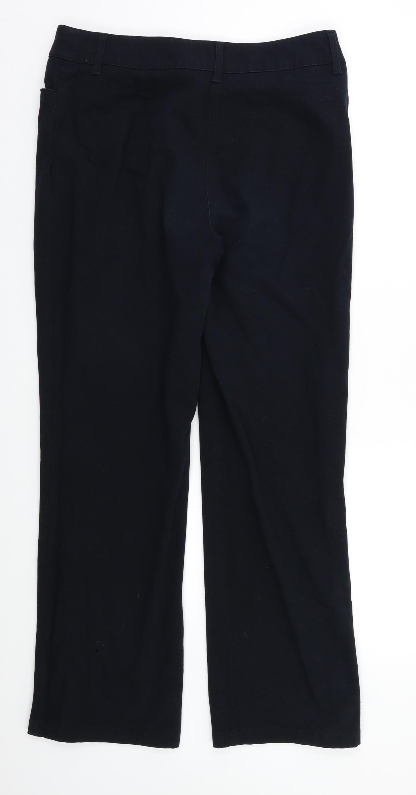 M&S Womens Black   Bootcut Jeans Size 14 L26 in