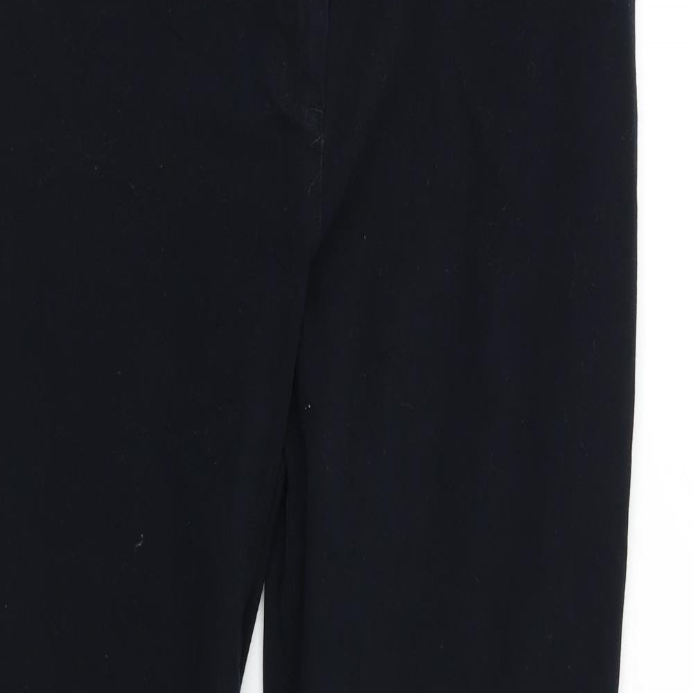 M&S Womens Black   Bootcut Jeans Size 14 L26 in
