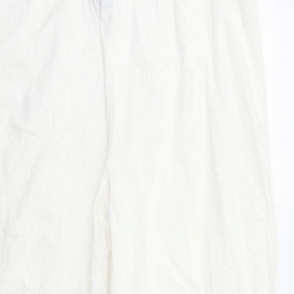 Preworn Womens White   Trousers  Size L L25 in