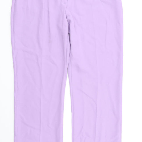 Stor Yo Womens Purple   Dress Pants Trousers Size 8 L28 in