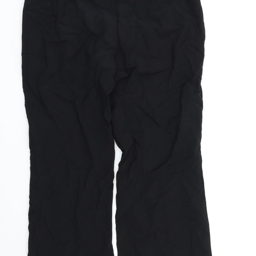 M&S Womens Black   Trousers  Size 10 L26 in