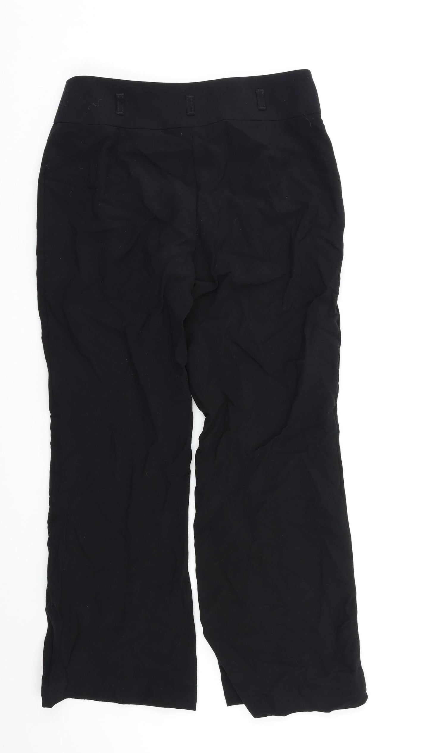 M&S Womens Black   Trousers  Size 10 L26 in