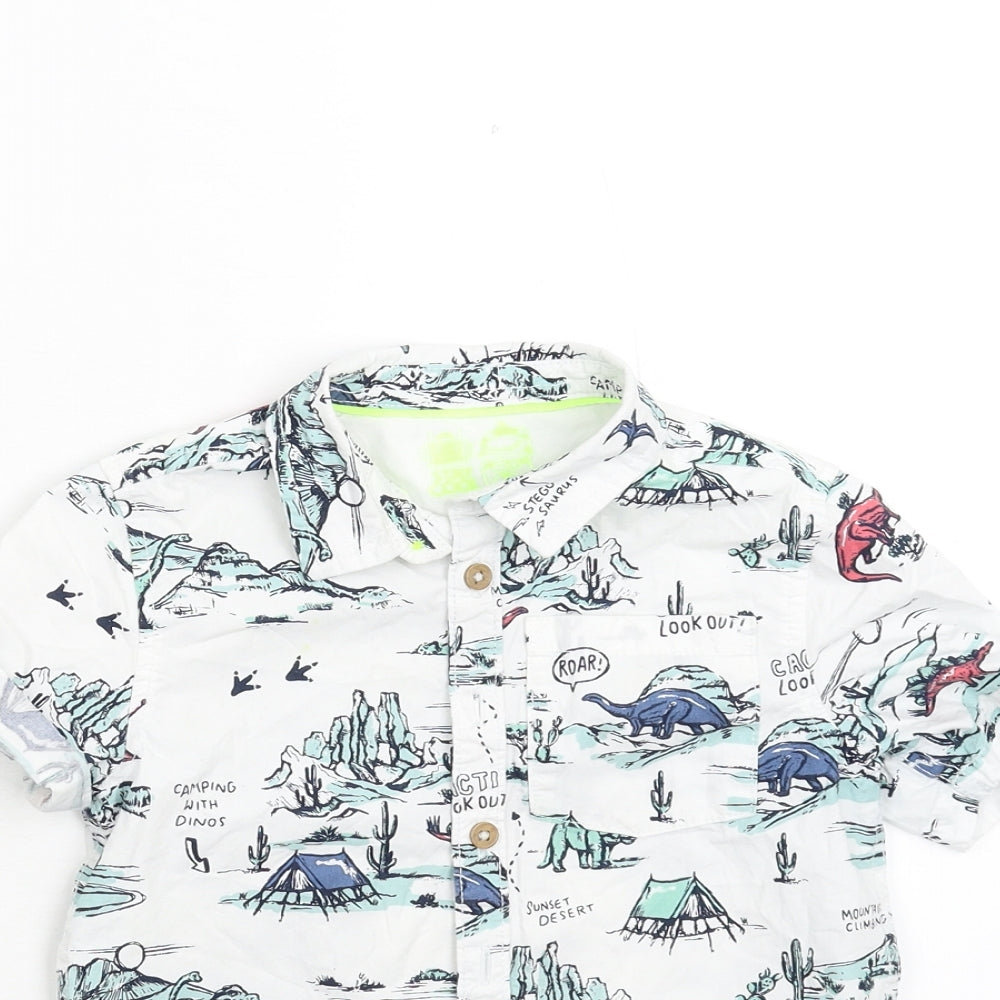 F&F Boys White   Basic Button-Up Size 4-5 Years