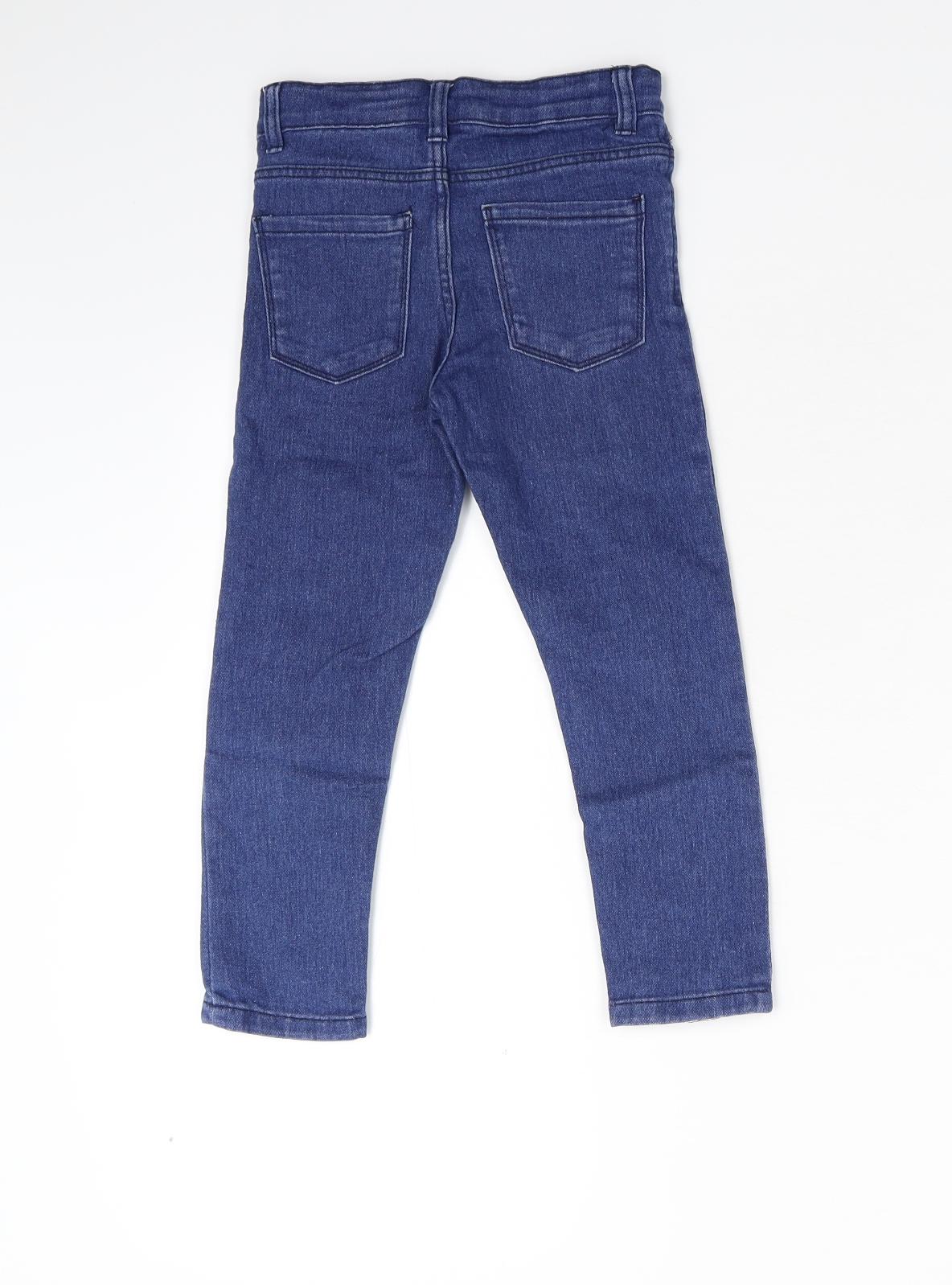 Lefties Boys Blue  Denim Straight Jeans Size 4-5 Years