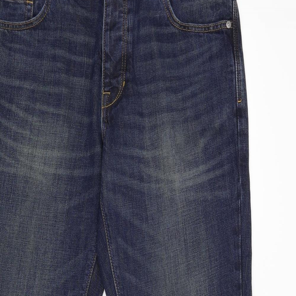 NEXT Mens Blue  Denim Straight Jeans Size 34 L33 in
