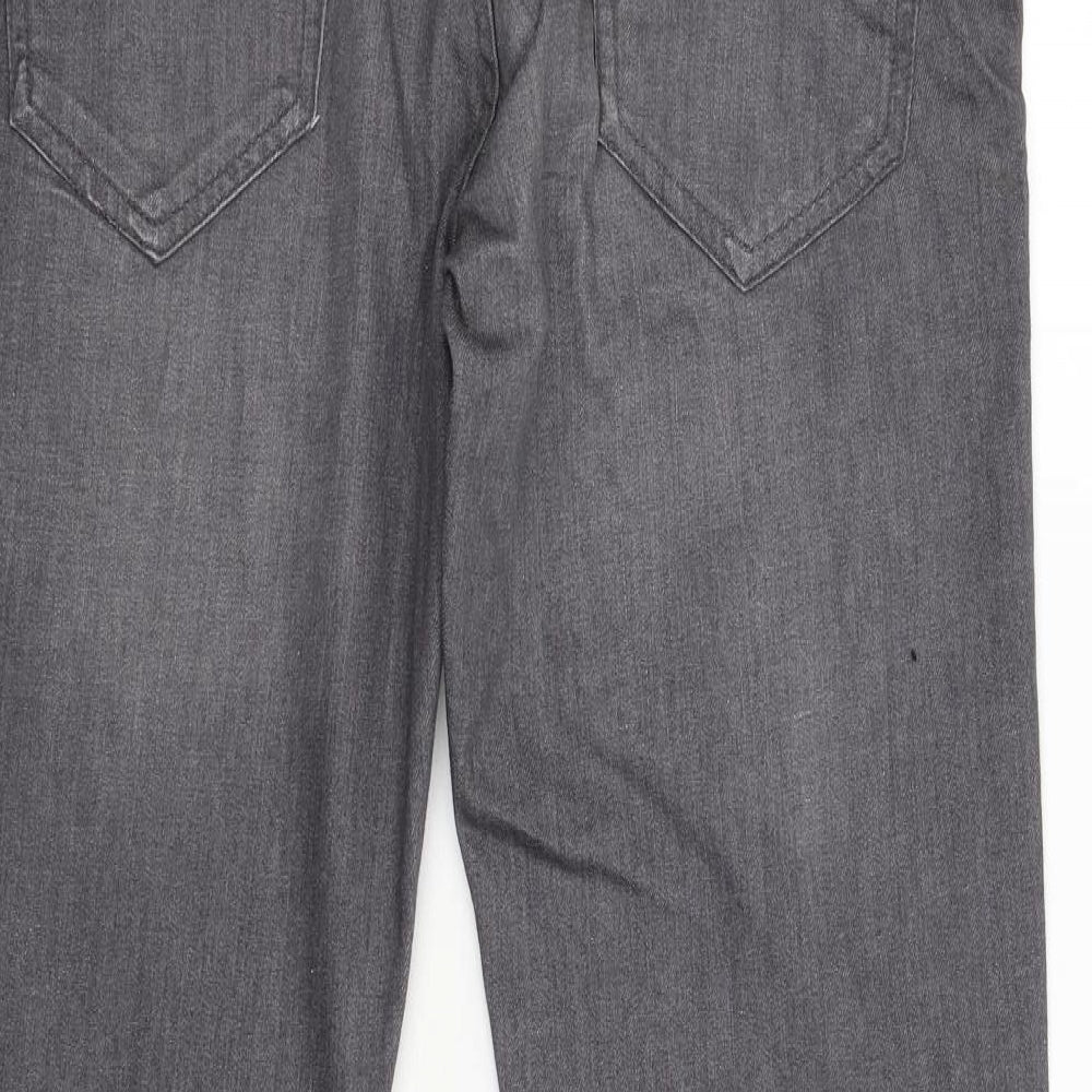 NEXT Mens Grey  Denim Straight Jeans Size 34 L33 in
