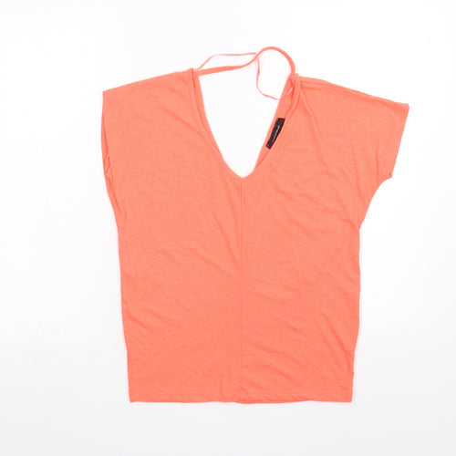 Primark Womens Orange   Basic T-Shirt Size 4