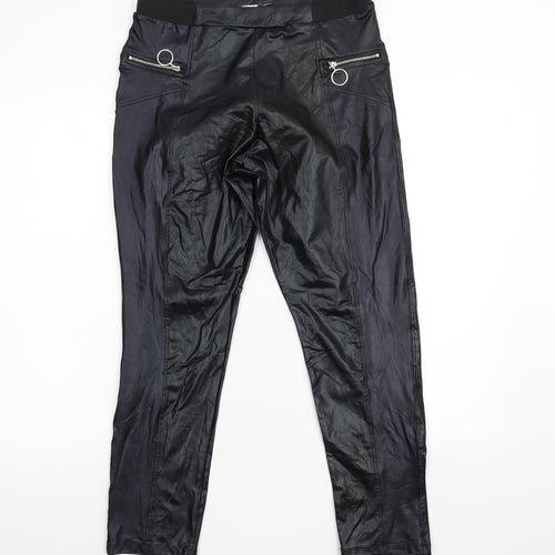Boohoo Womens Black   Trousers  Size 8 L26 in