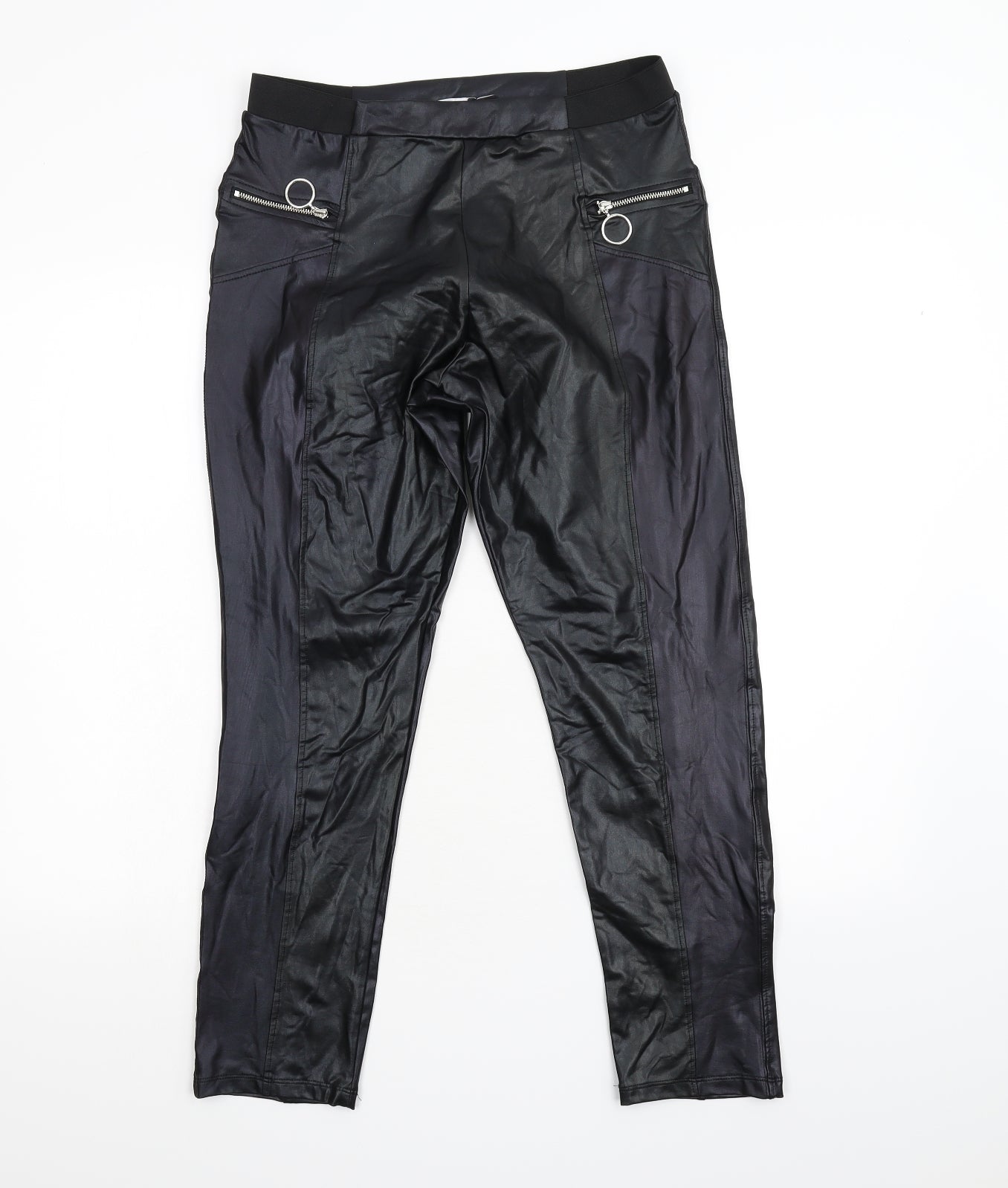 Boohoo Womens Black   Trousers  Size 8 L26 in