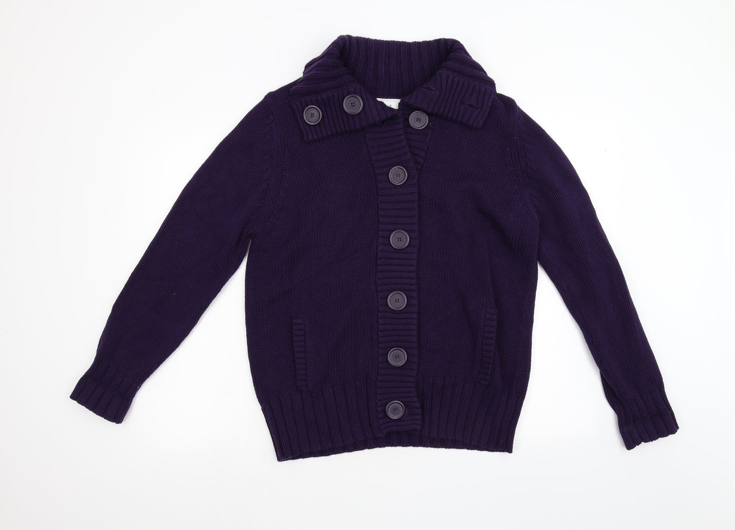 BHS Womens Purple  Knit Cardigan Jumper Size 18