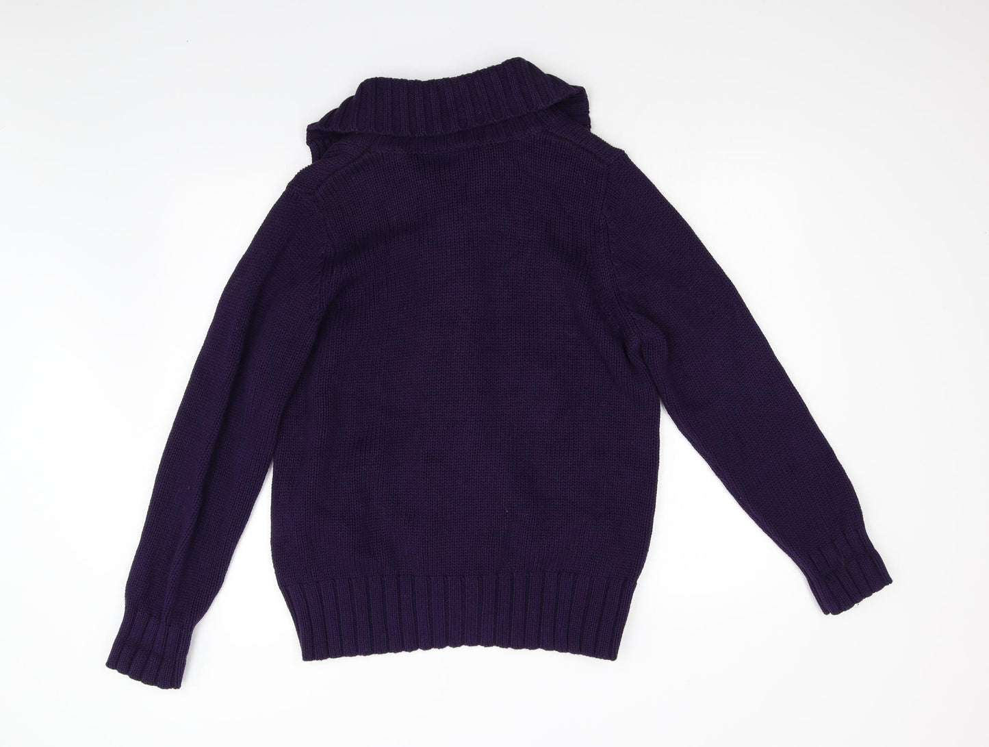 BHS Womens Purple  Knit Cardigan Jumper Size 18