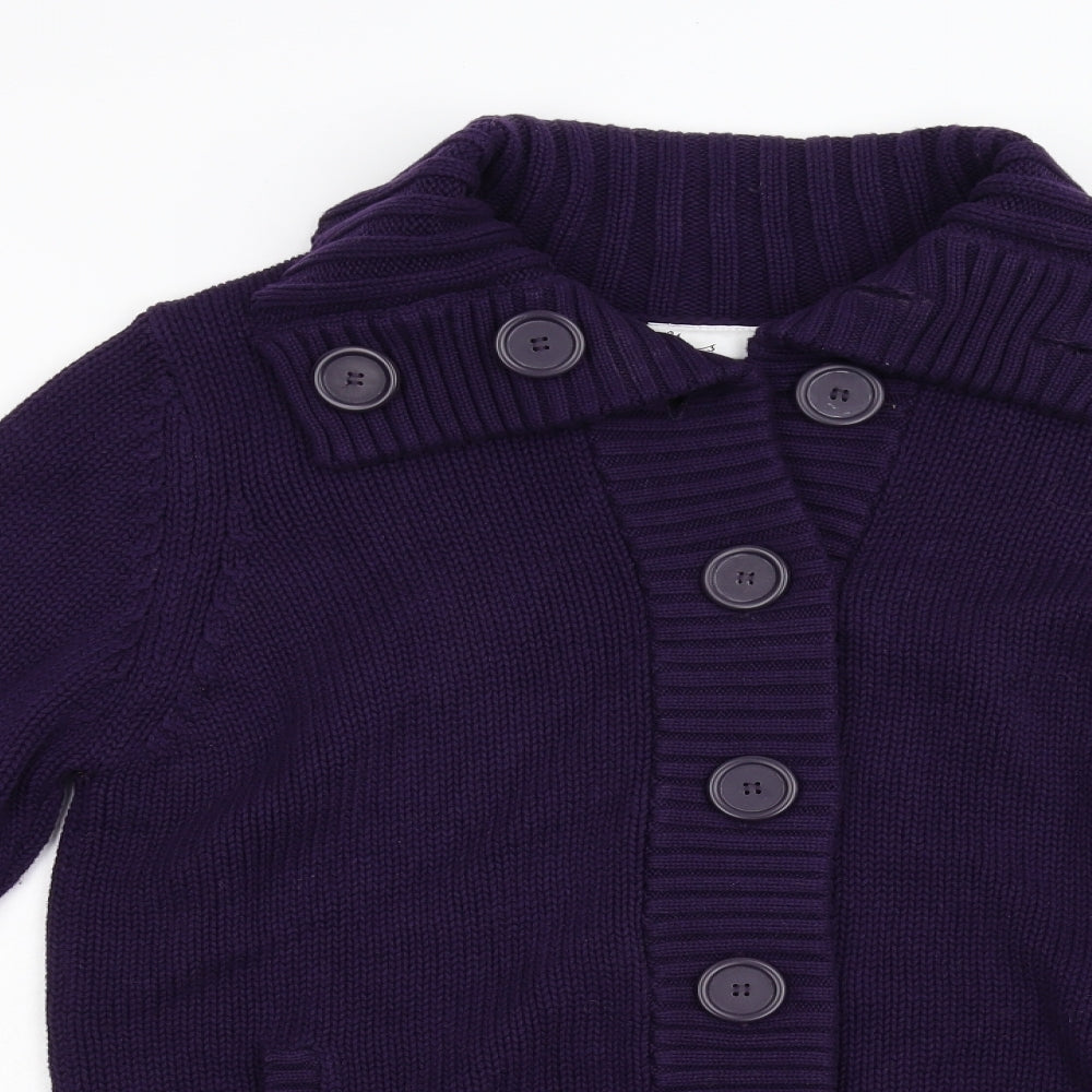 BHS Womens Purple  Knit Cardigan Jumper Size 18