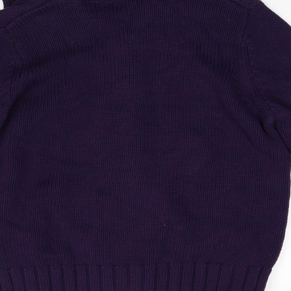 BHS Womens Purple  Knit Cardigan Jumper Size 18