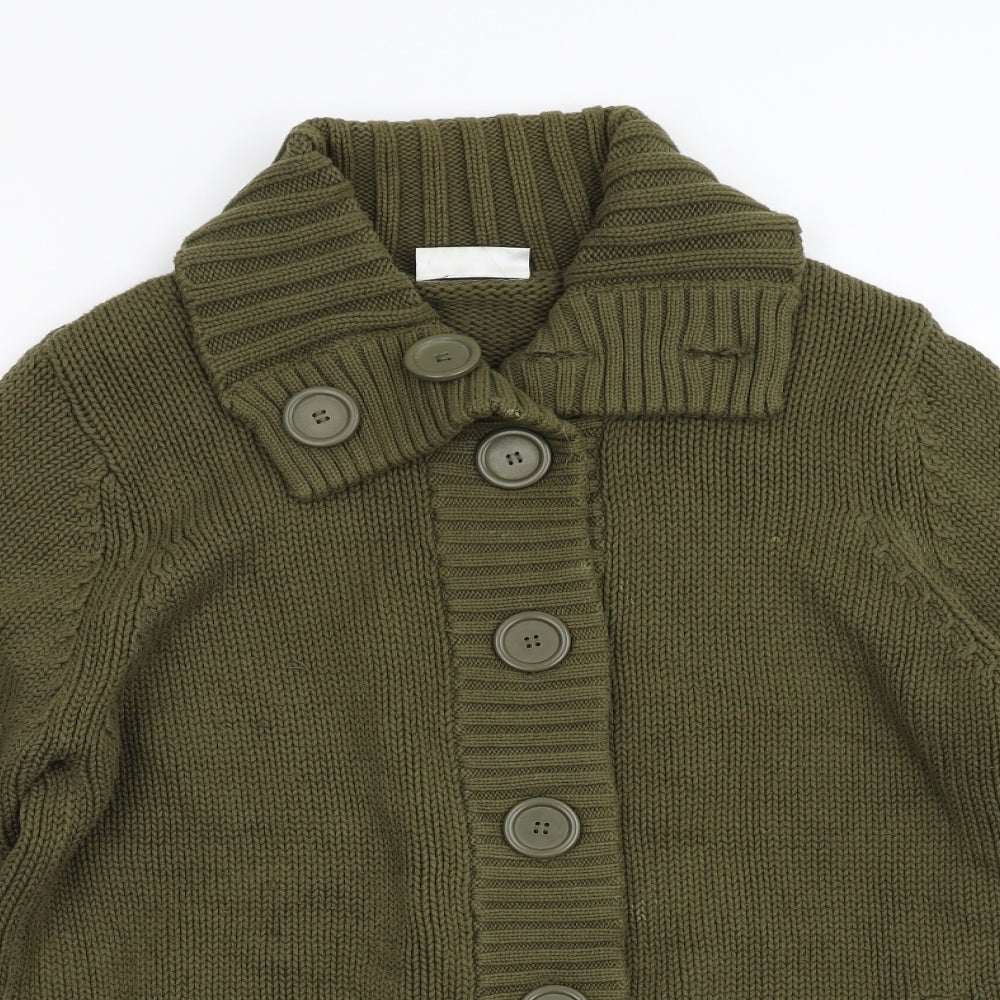 BHS Womens Green  Knit Cardigan Jumper Size 16