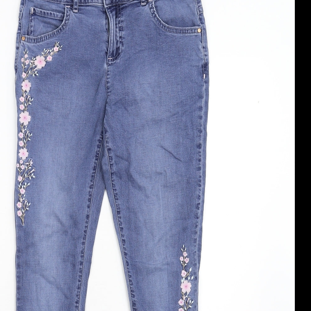 F&F Kids Girls Blue  Denim Skinny Jeans Size 12-13 Years