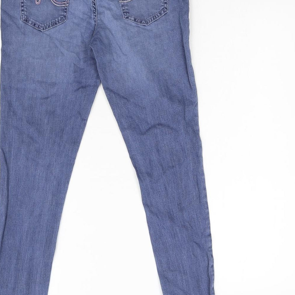 F&F Kids Girls Blue  Denim Skinny Jeans Size 12-13 Years