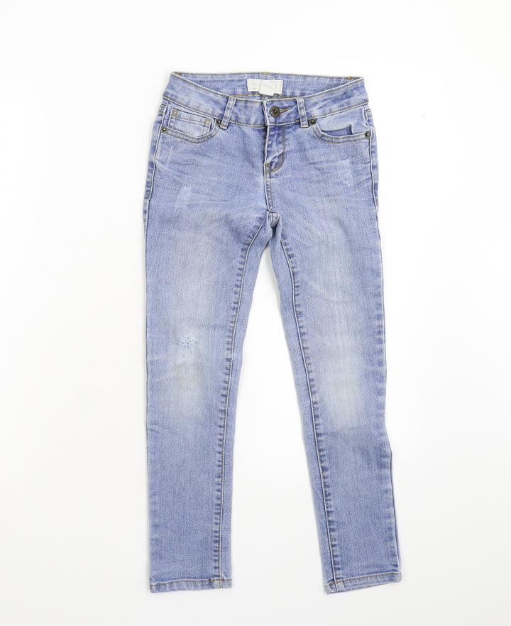 FOREVER 21 Girls Blue  Denim Skinny Jeans Size 7 Years