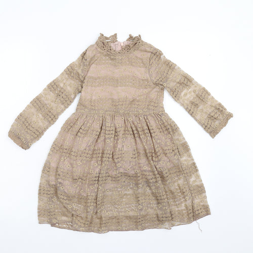 Cotton Splendid Girls Brown   Fit & Flare  Size M