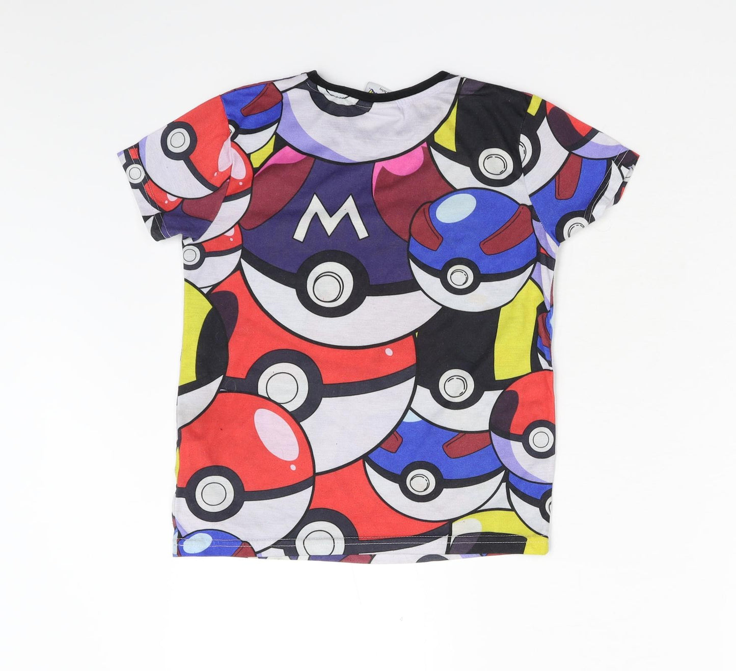 Primark Boys Multicoloured   Basic T-Shirt Size 9-10 Years  - Pokémon