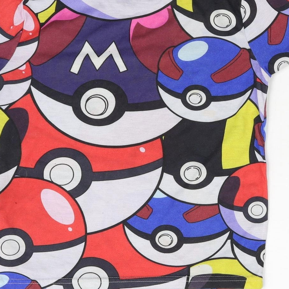 Primark Boys Multicoloured   Basic T-Shirt Size 9-10 Years  - Pokémon