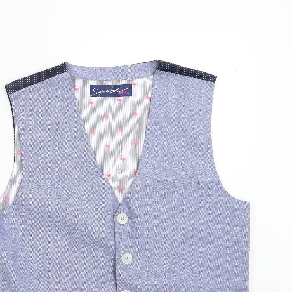 NEXT Boys Blue   Gilet Waistcoat Size 13 Years