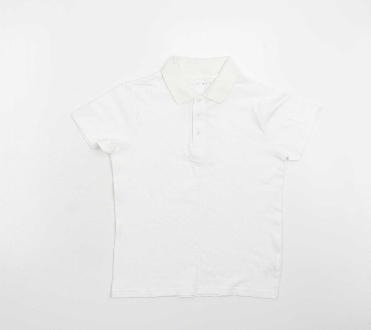 Nutmeg Boys White   Basic Polo Size 10-11 Years
