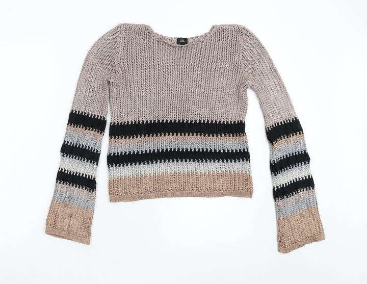 River Island Womens Multicoloured Striped  Pullover Jumper Size 8