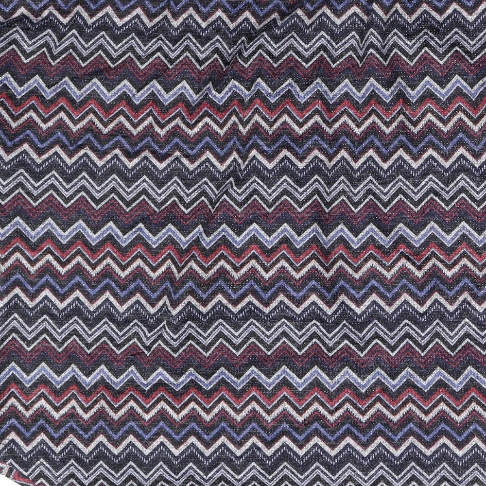 Klass Womens Multicoloured Striped  Basic Blouse Size M