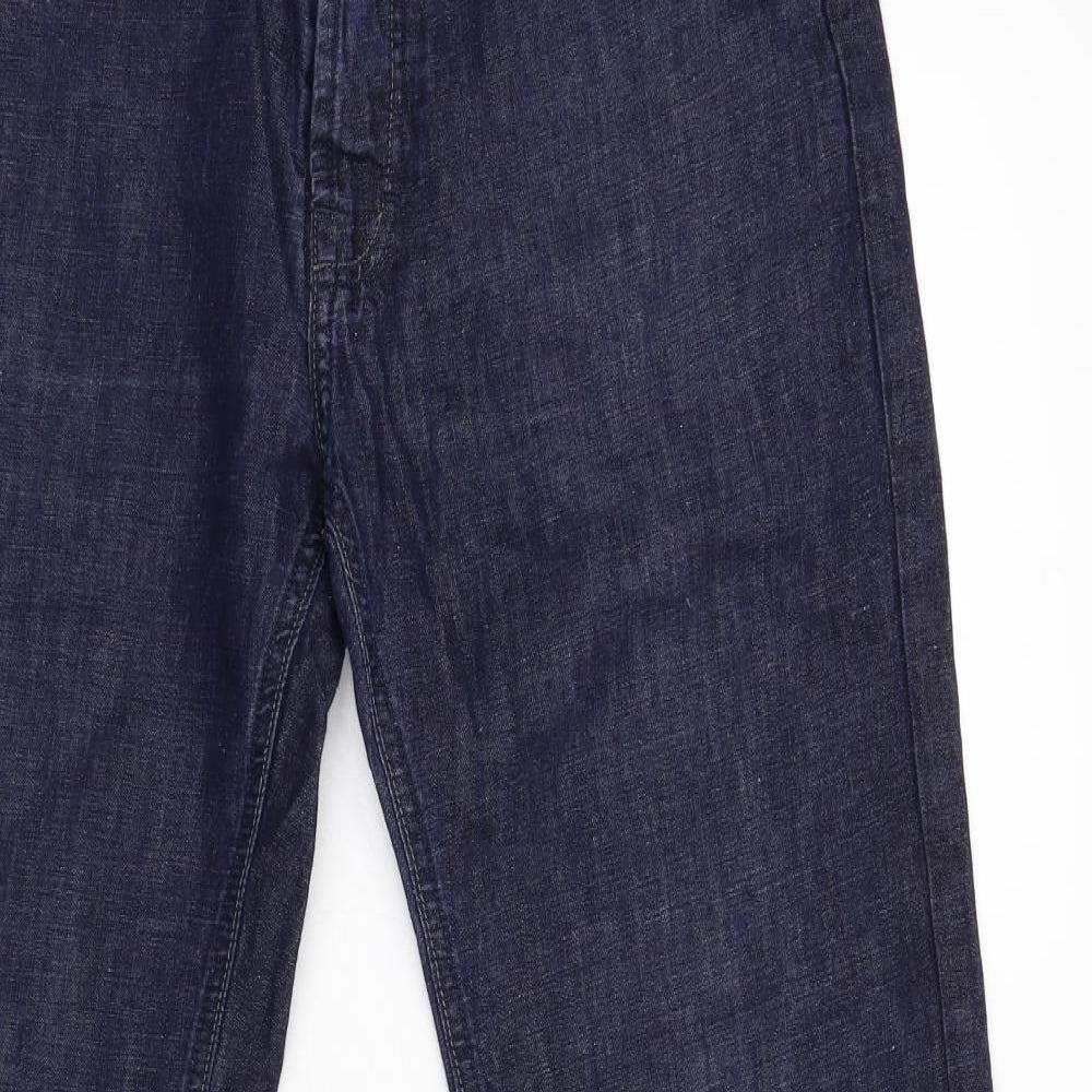 Hugh Boss Mens Blue  Denim Straight Jeans Size 32 L34 in