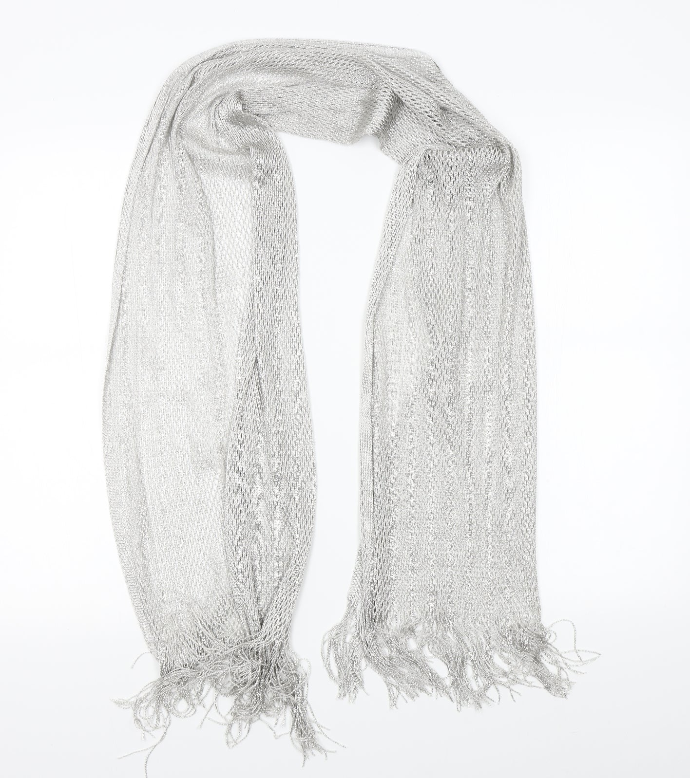 Preworn Womens Silver    Scarf