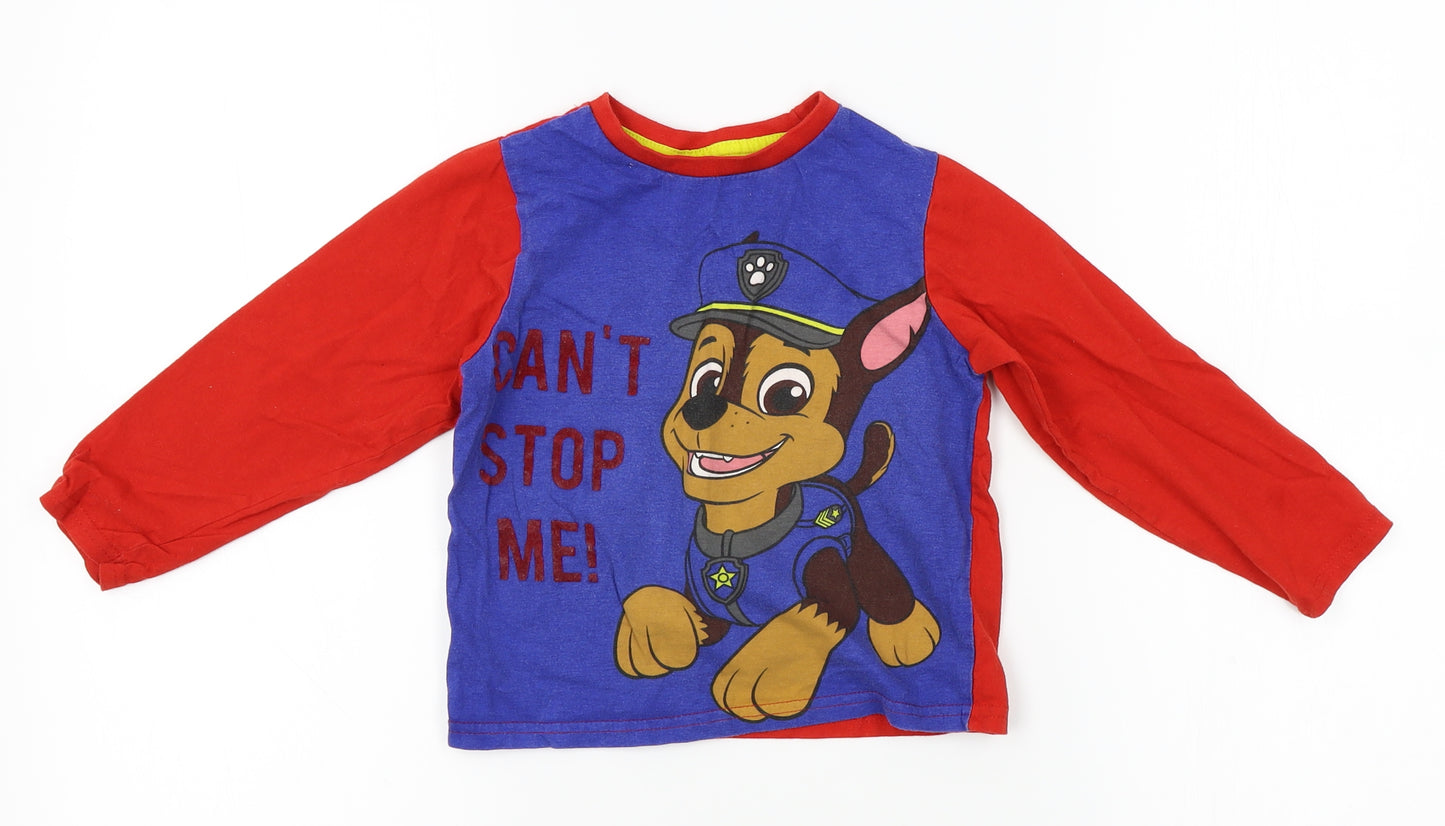 pep co Boys Blue    Pyjama Top Size 3-4 Years  - paw patrol