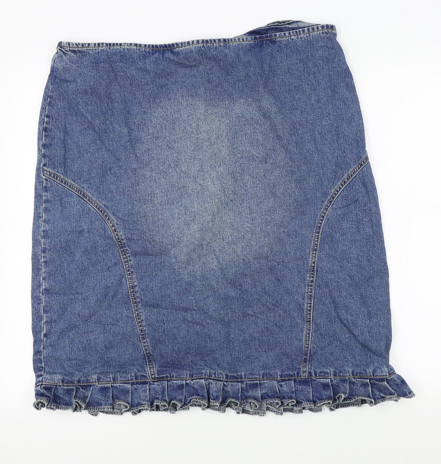 DNM Womens Blue  Denim Straight & Pencil Skirt Size 20
