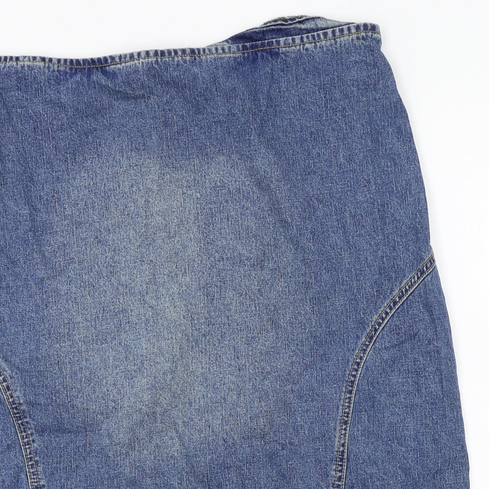 DNM Womens Blue  Denim Straight & Pencil Skirt Size 20