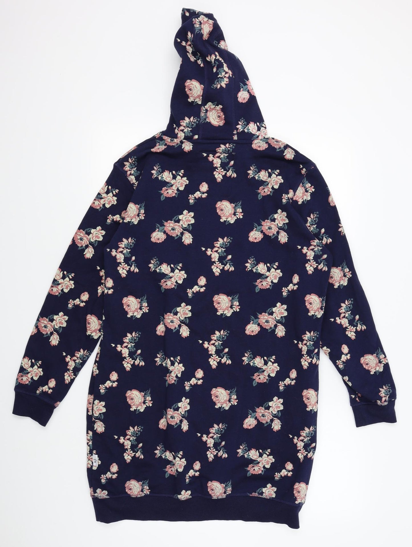 ESMARA Womens Blue Floral  Jumper Dress  Size L  - hoodie dress