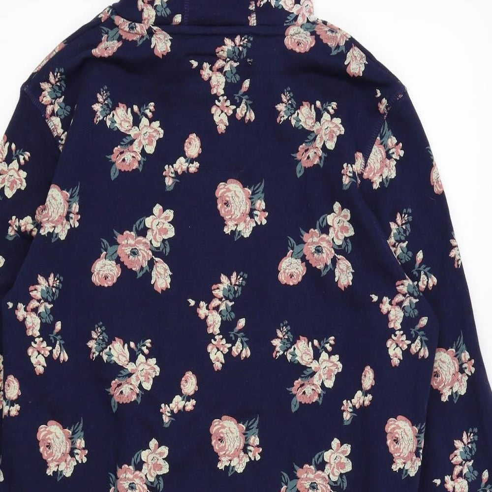 ESMARA Womens Blue Floral  Jumper Dress  Size L  - hoodie dress