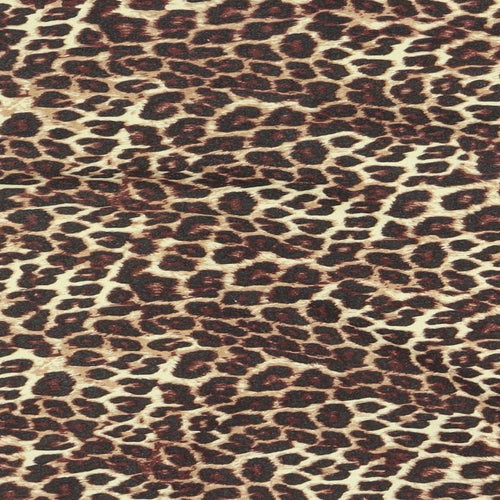 Jean pascale Womens Brown Animal Print  Pullover Jumper Size L