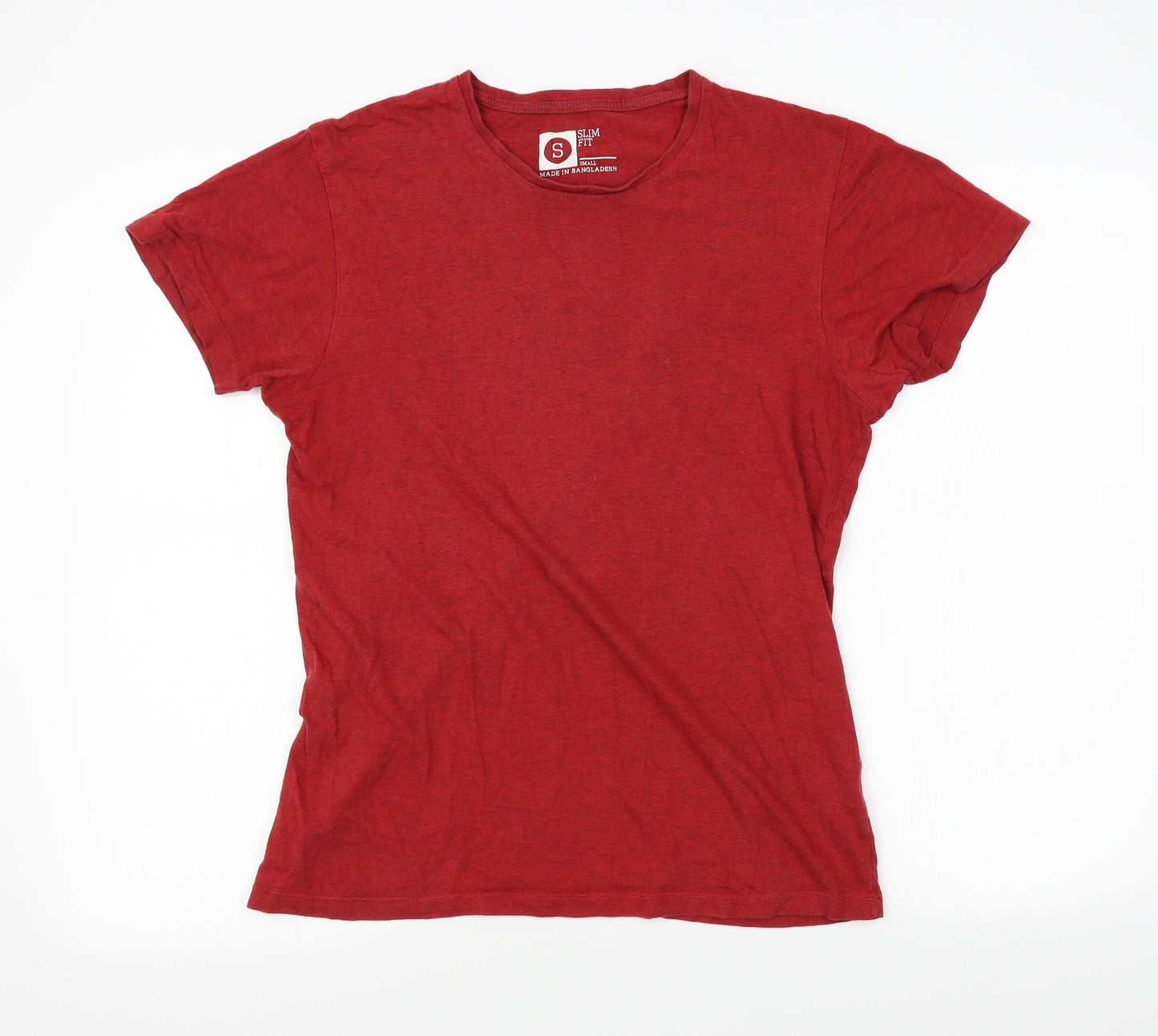 Cedar Wood State Mens Red    T-Shirt Size S