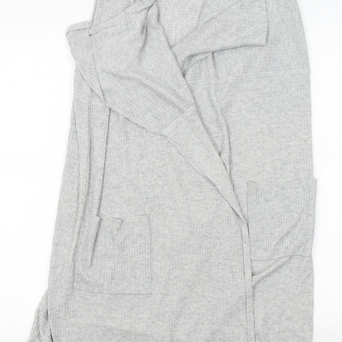 Topshop Womens Grey   Wrap Jumper Size 10