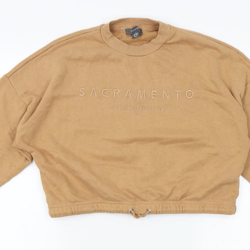 Primark Womens Orange   Pullover Sweatshirt Size S